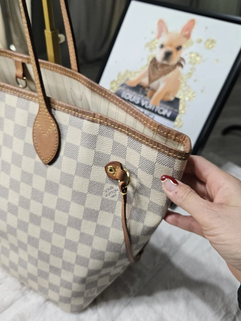 🔥 Louis Vuitton Damier Azur Neverfull MM EUC 🔥